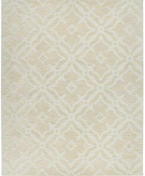 Fyffe Embossed Beige Wool Area Rug - Ornate Home