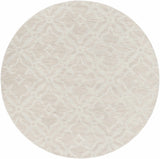 Fyffe Embossed Beige Wool Area Rug - Ornate Home