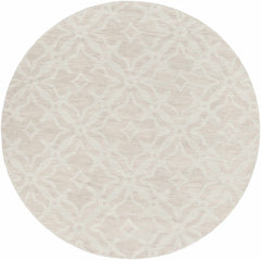 Fyffe Embossed Beige Wool Area Rug - Ornate Home
