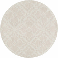 Fyffe Embossed Beige Wool Area Rug - Ornate Home