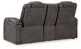 Fyne-Dyme Gray Power Reclining Sofa, Loveseat and Recliner - Ornate Home