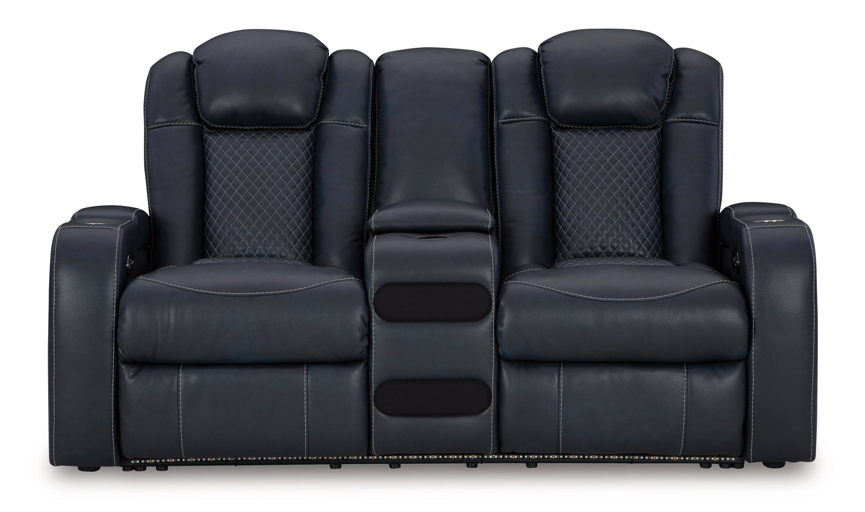 Fyne-Dyme Sapphire Power Reclining Loveseat with Console (Online Special Price) - Ornate Home