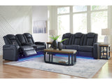 Fyne-Dyme Sapphire Power Reclining Sofa, Loveseat and Recliner (Online Special Price) - Ornate Home