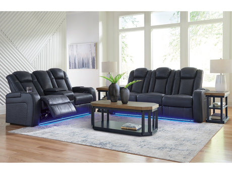 Fyne-Dyme Sapphire Power Reclining Sofa, Loveseat and Recliner - Ornate Home