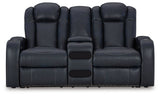 Fyne-Dyme Sapphire Power Reclining Sofa, Loveseat and Recliner - Ornate Home