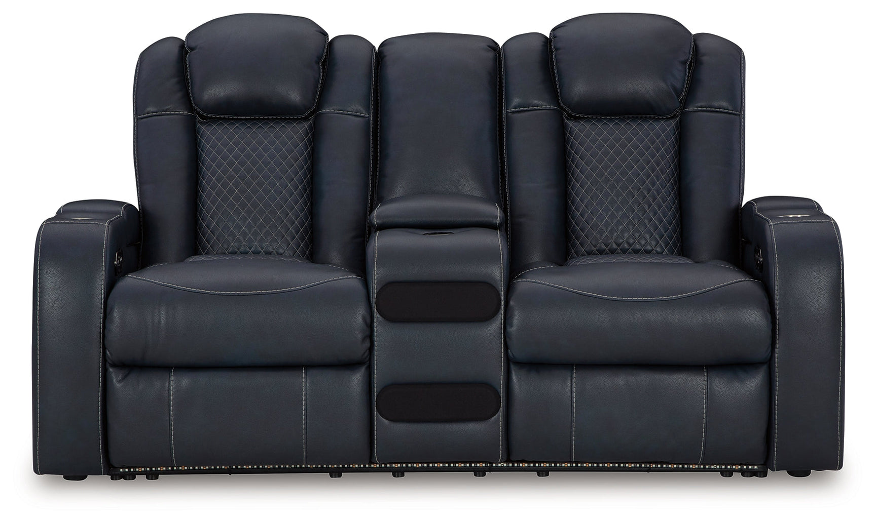 Fyne-Dyme Sapphire Power Reclining Sofa, Loveseat and Recliner - Ornate Home