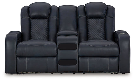 Fyne-Dyme Sapphire Power Reclining Sofa, Loveseat and Recliner - Ornate Home