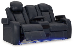 Fyne-Dyme Sapphire Power Reclining Sofa, Loveseat and Recliner - Ornate Home