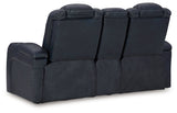 Fyne-Dyme Sapphire Power Reclining Sofa, Loveseat and Recliner - Ornate Home