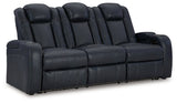 Fyne-Dyme Sapphire Power Reclining Sofa, Loveseat and Recliner - Ornate Home