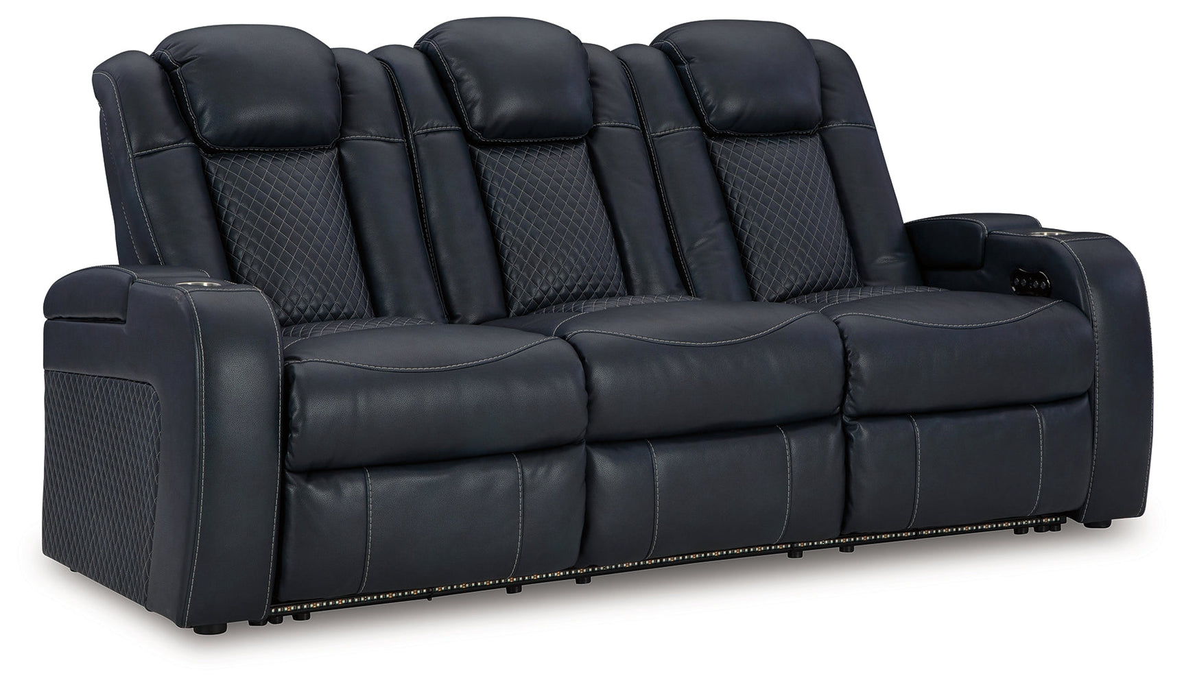 Fyne-Dyme Sapphire Power Reclining Sofa, Loveseat and Recliner - Ornate Home