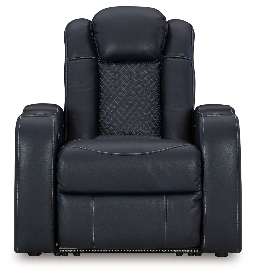 Fyne-Dyme Sapphire Power Reclining Sofa, Loveseat and Recliner - Ornate Home