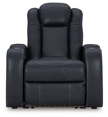 Fyne-Dyme Sapphire Power Reclining Sofa, Loveseat and Recliner - Ornate Home