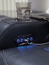 Fyne-Dyme Sapphire Power Reclining Sofa and Loveseat (Online Special Price) - Ornate Home