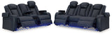 Fyne-Dyme Sapphire Power Reclining Sofa and Loveseat (Online Special Price) - Ornate Home