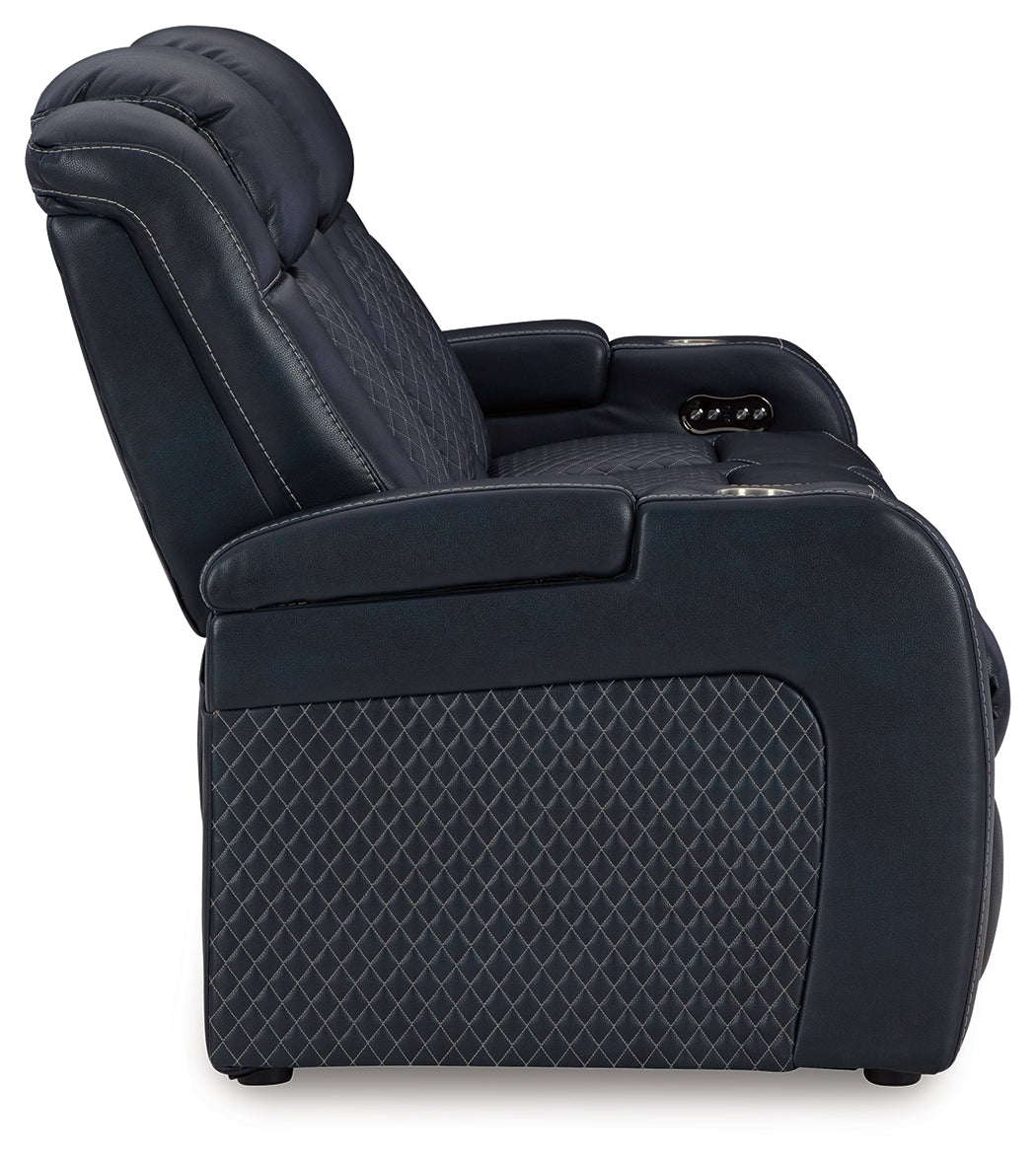 Fyne-Dyme Sapphire Power Reclining Sofa and Power Recliner - Ornate Home