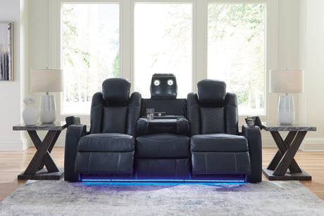 Fyne-Dyme Sapphire Power Reclining Sofa and Power Recliner - Ornate Home