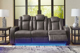 Fyne-Dyme Shadow Power Reclining Sofa (Online Special Price) - Ornate Home