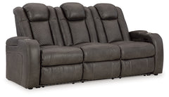 Fyne-Dyme Shadow Power Reclining Sofa - Ornate Home