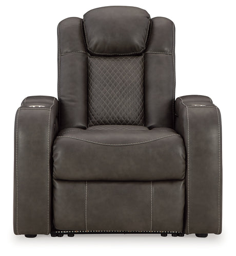 Fyne-Dyme Shadow Power Reclining Sofa and Power Recliner - Ornate Home