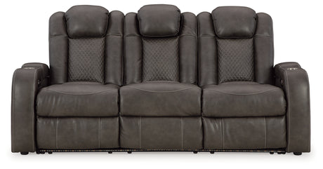 Fyne-Dyme Shadow Power Reclining Sofa and Power Recliner - Ornate Home