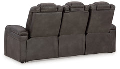 Fyne-Dyme Shadow Power Reclining Sofa and Power Recliner - Ornate Home