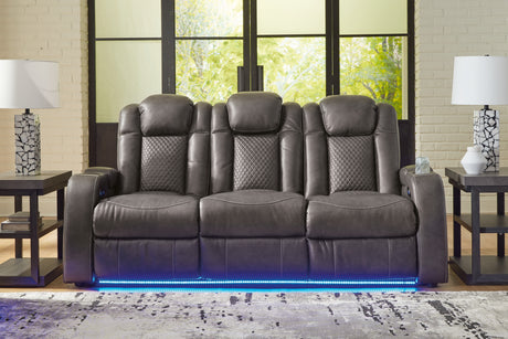 Fyne-Dyme Shadow Power Reclining Sofa and Power Recliner - Ornate Home
