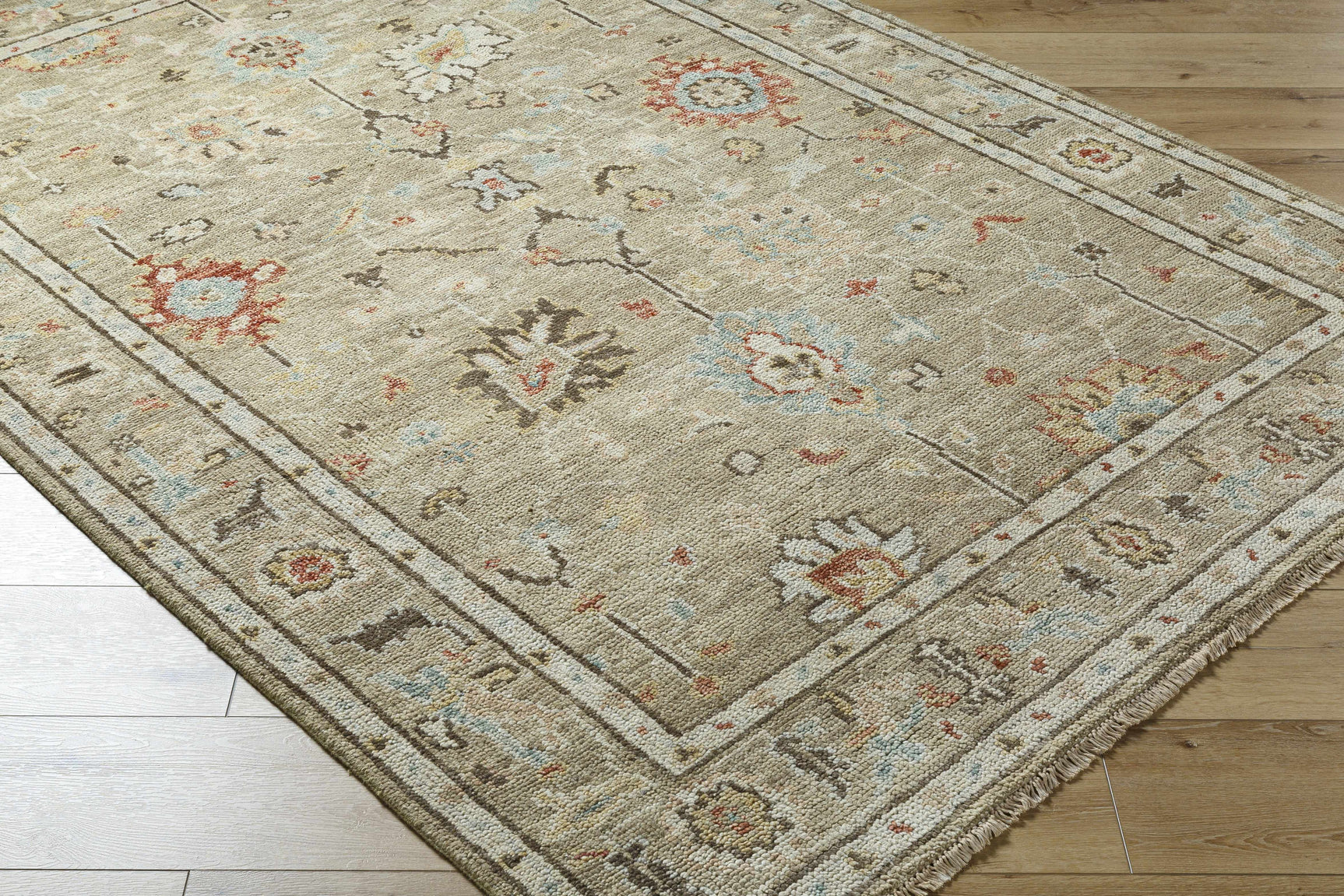 Gammad Hand Knotted Wool Area Rug - Clearance