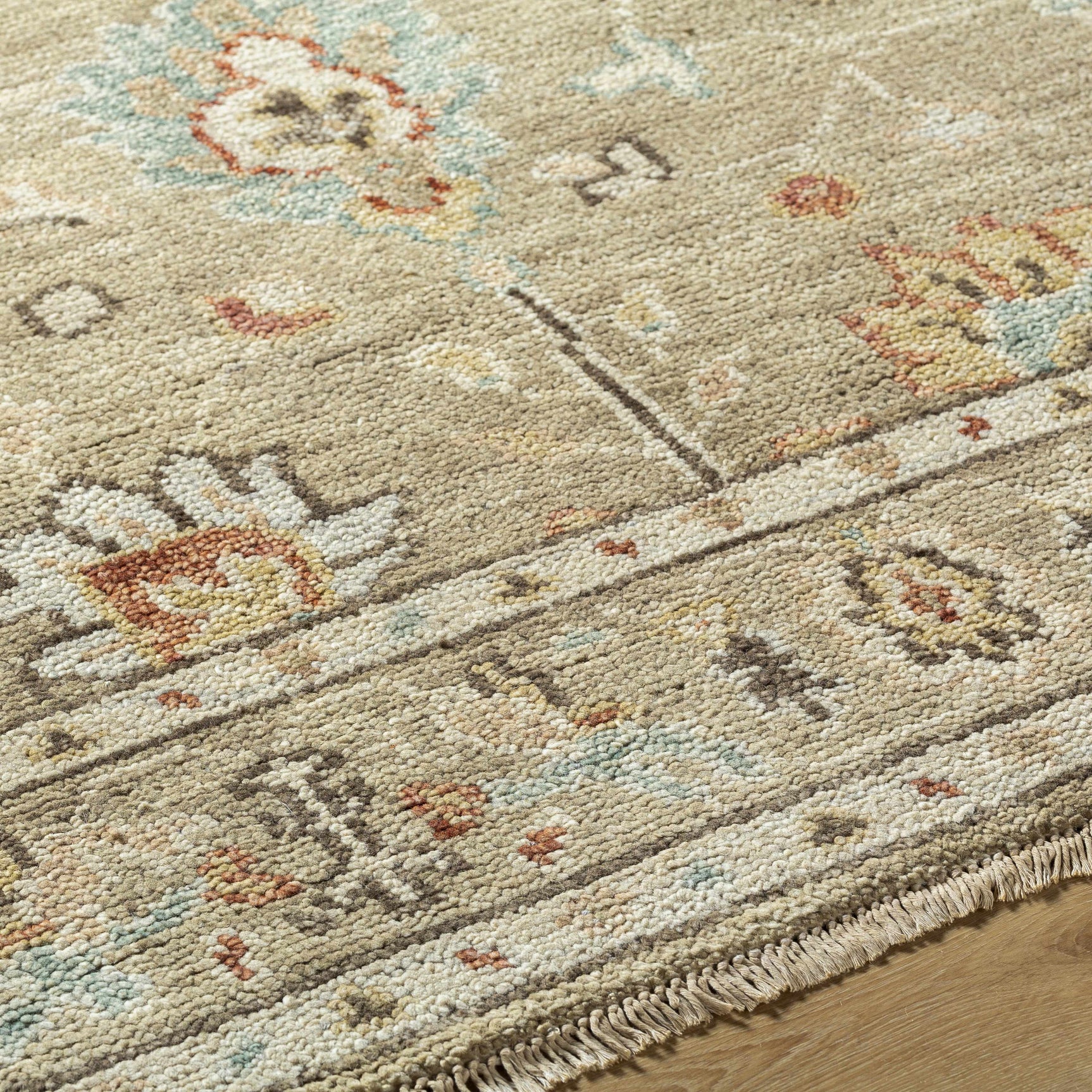 Gammad Hand Knotted Wool Area Rug - Clearance