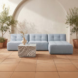 Lou Light Brown Outdoor Coffee Table