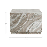 Lou Light Brown Outdoor Coffee Table