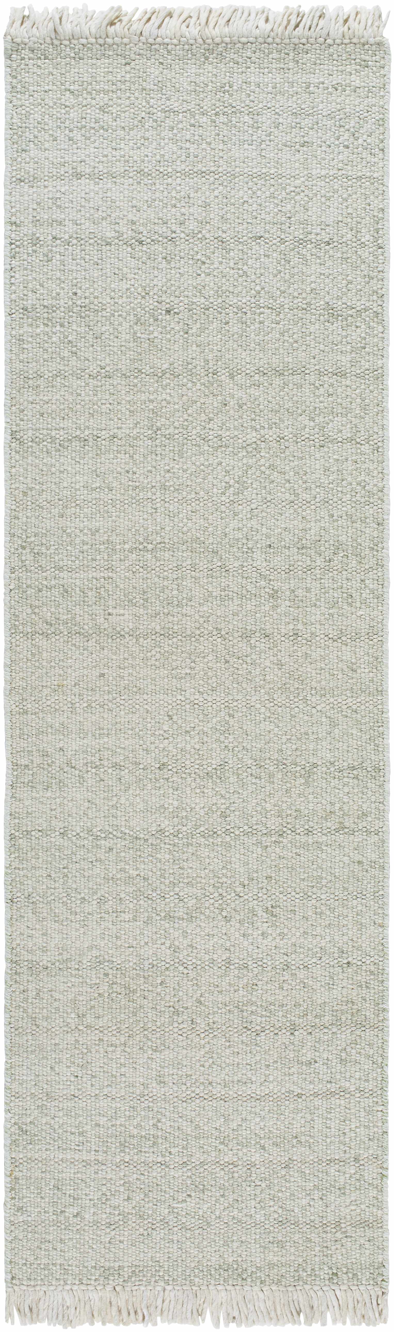 Sorell Sage Textured Weave Cottage Farmhouse Wool Handmade Area Rug - Clearance