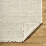 Sorell Sage Textured Weave Cottage Farmhouse Wool Handmade Area Rug - Clearance