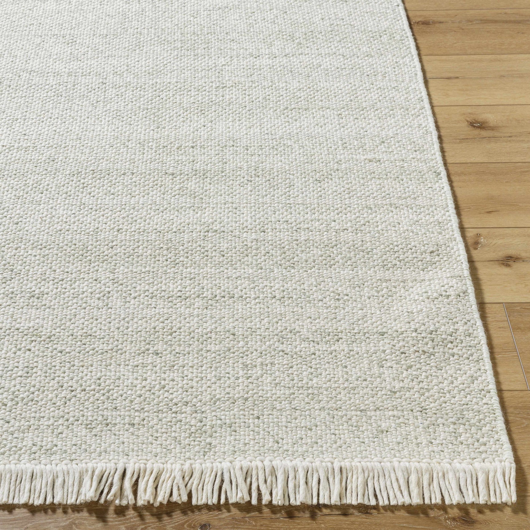 Sorell Sage Textured Weave Cottage Farmhouse Wool Handmade Area Rug - Clearance