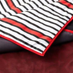 GTS Twin Size Comforter with Patchwork and Mesh Details - Ornate Home