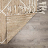 Gulnur Natural Jute&Wool Trellis Rug - Clearance