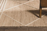 Gulnur Natural Jute&Wool Trellis Rug - Clearance