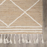 Gulnur Natural Jute&Wool Trellis Rug - Clearance