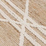 Gulnur Natural Jute&Wool Trellis Rug - Clearance