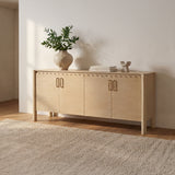 Wiley Natural 4 Door Sideboard