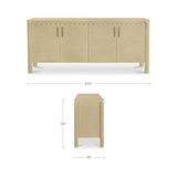 Wiley Natural 4 Door Sideboard