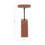 Caro Rosso Alicante Marble Side Table