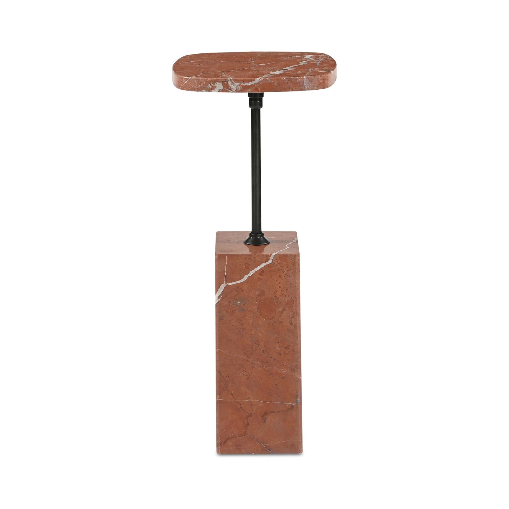 Caro Rosso Alicante Marble Side Table