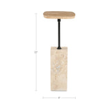 Caro Travertine Side Table