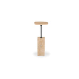 Caro Travertine Side Table