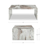 Rosa Torrento Marble Coffee Table