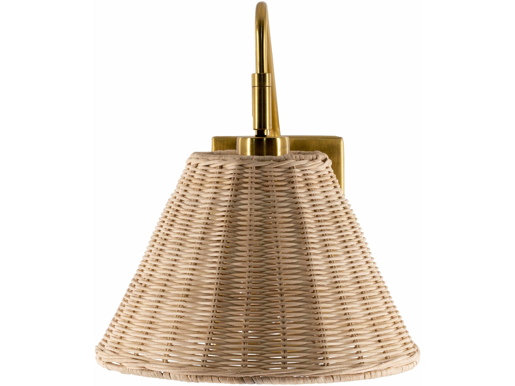 Gabas Gold Iron Rattan Wall Sconces - Ornate Home