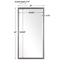 Gabelle Metallic Silver Mirror - Ornate Home