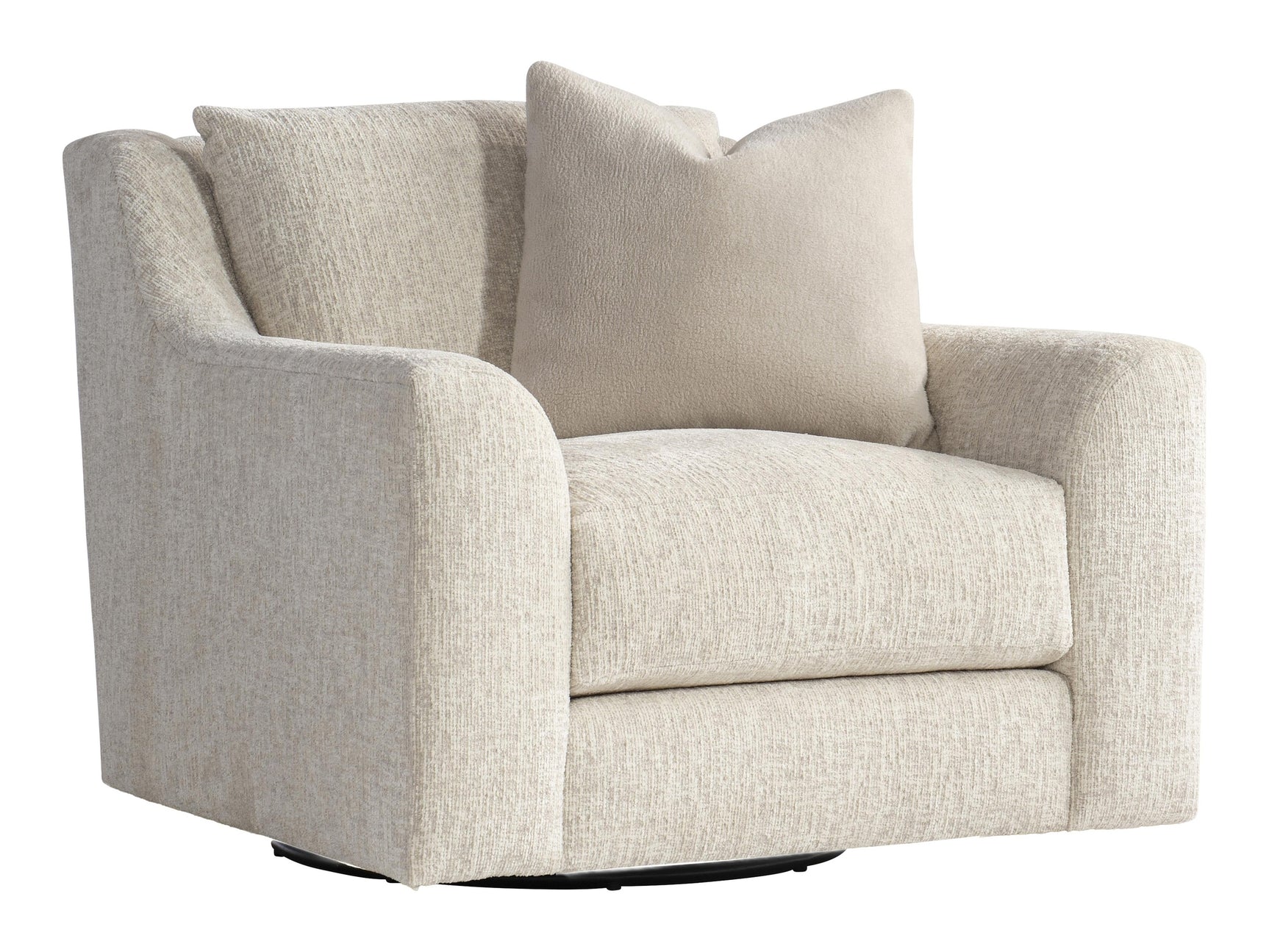 Gabi Beige/Tan Fabric Swivel Chair - Ornate Home