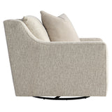 Gabi Beige/Tan Fabric Swivel Chair - Ornate Home